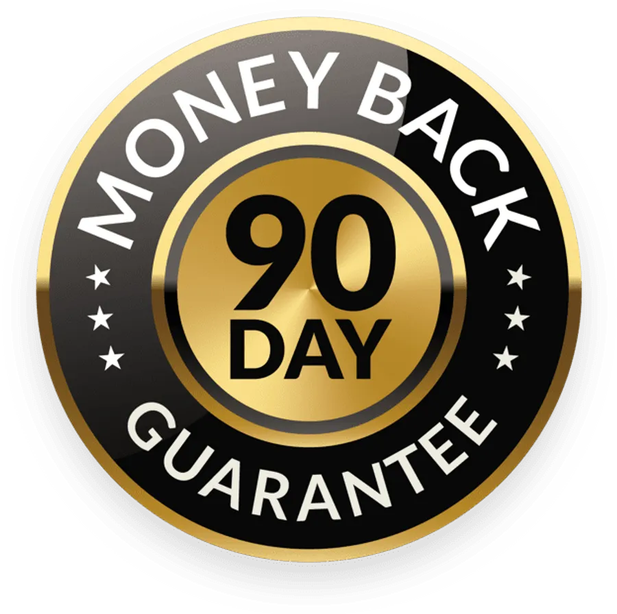 90 Day Money Back Guarantee Badge